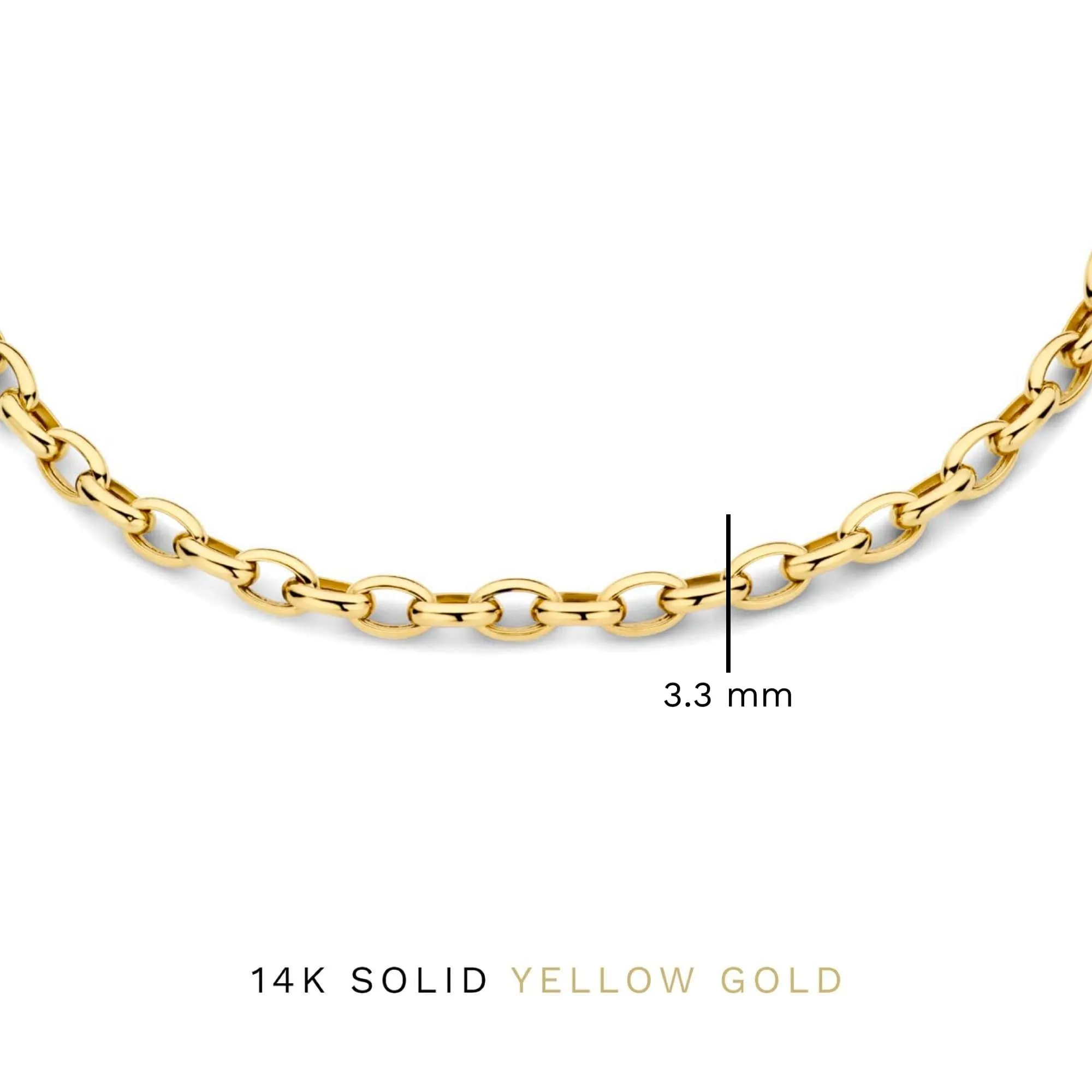 Aidee Camille 14 karat gold link bracelet