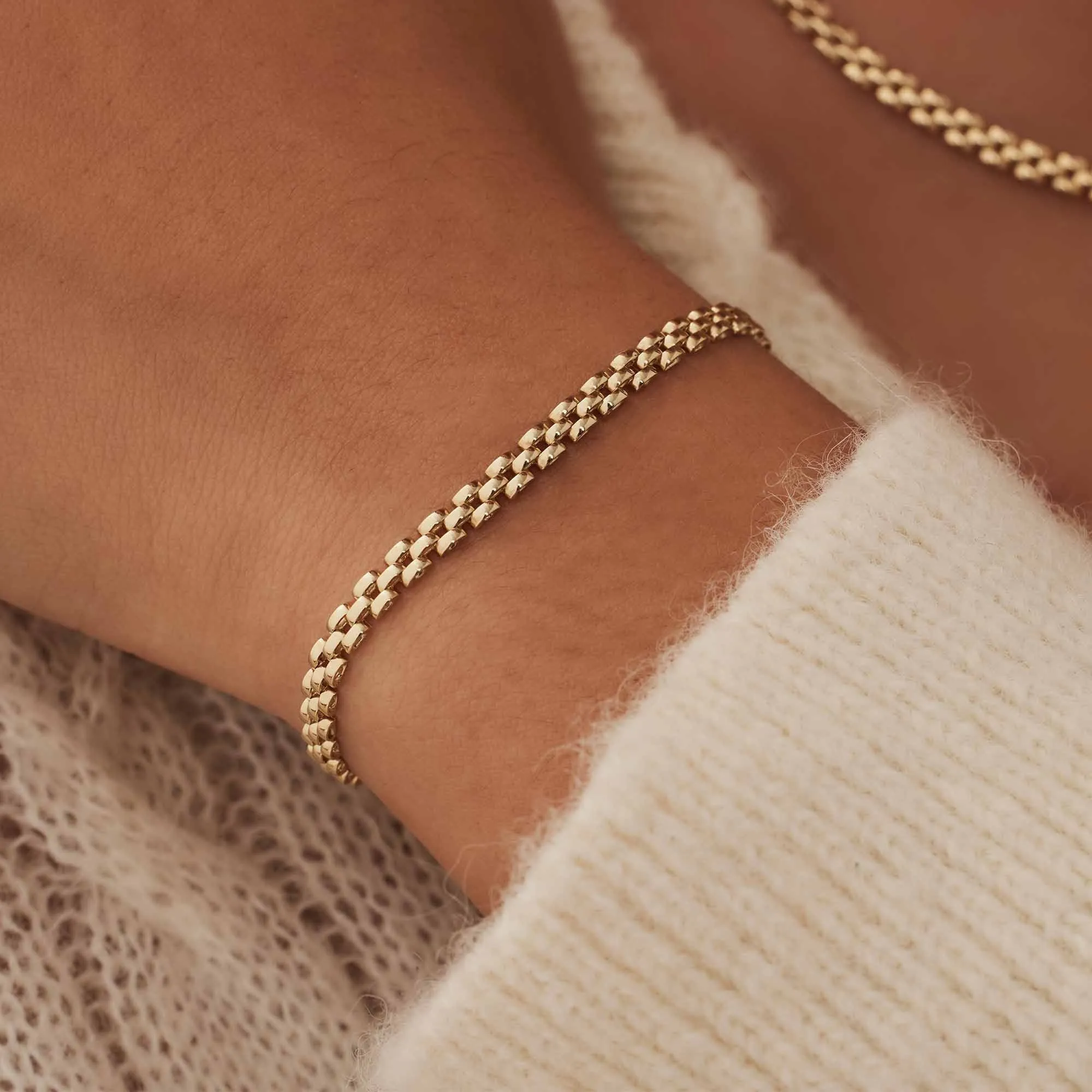 Aidee Rosine 14 karat gold link bracelet