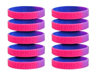 Bisexual Flag Silicone Bracelet