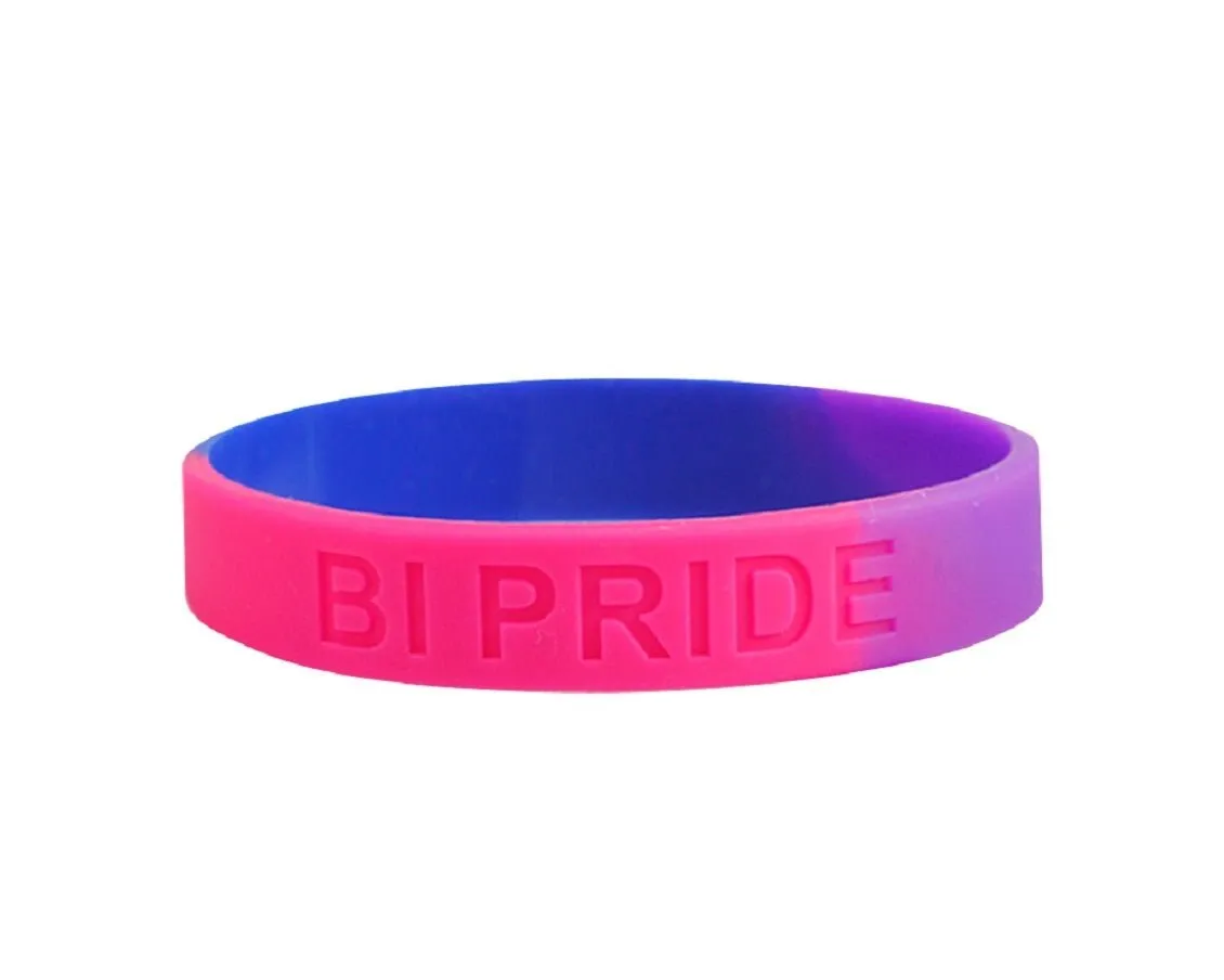 Bisexual Flag Silicone Bracelet