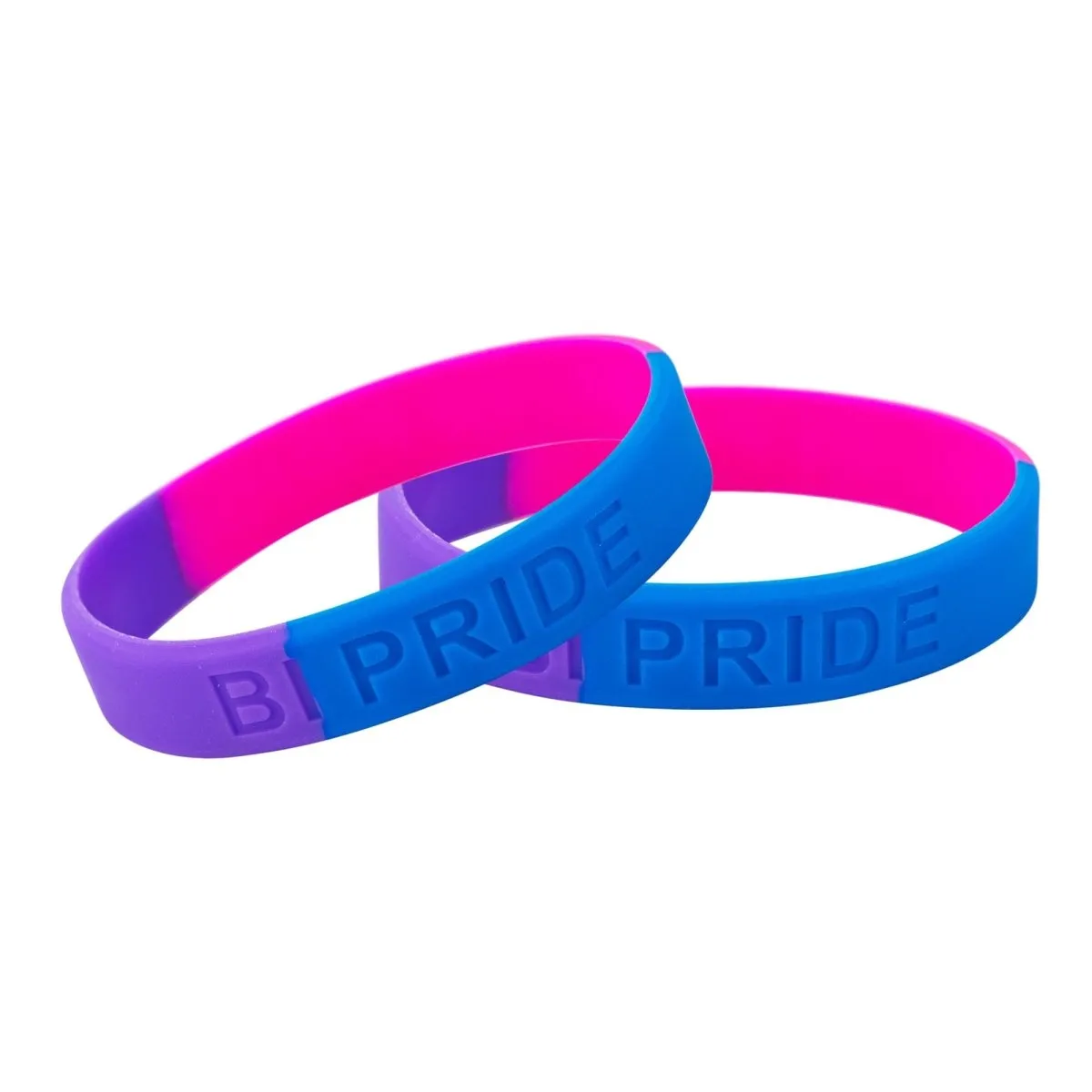 Bisexual Flag Silicone Bracelet