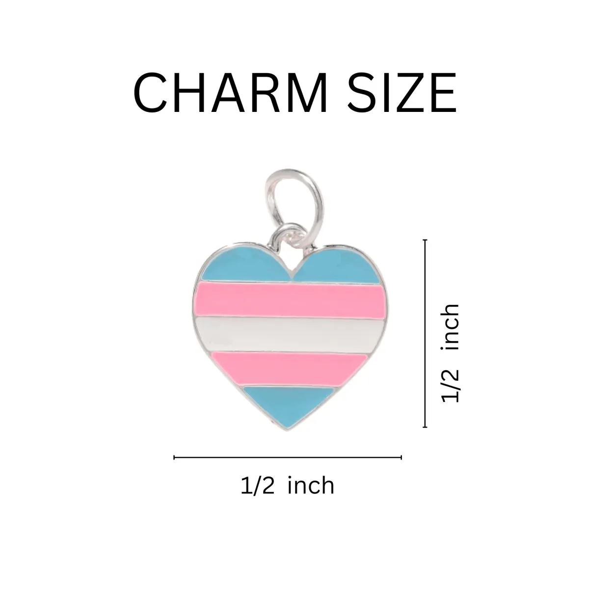 Black Cord Heart Transgender LGBTQ Necklaces