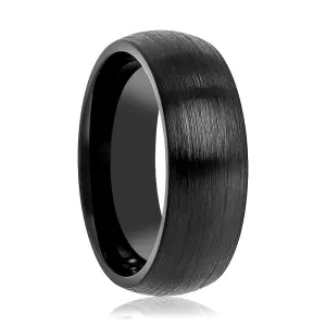 BLACKROCK | Tungsten Ring Black Domed