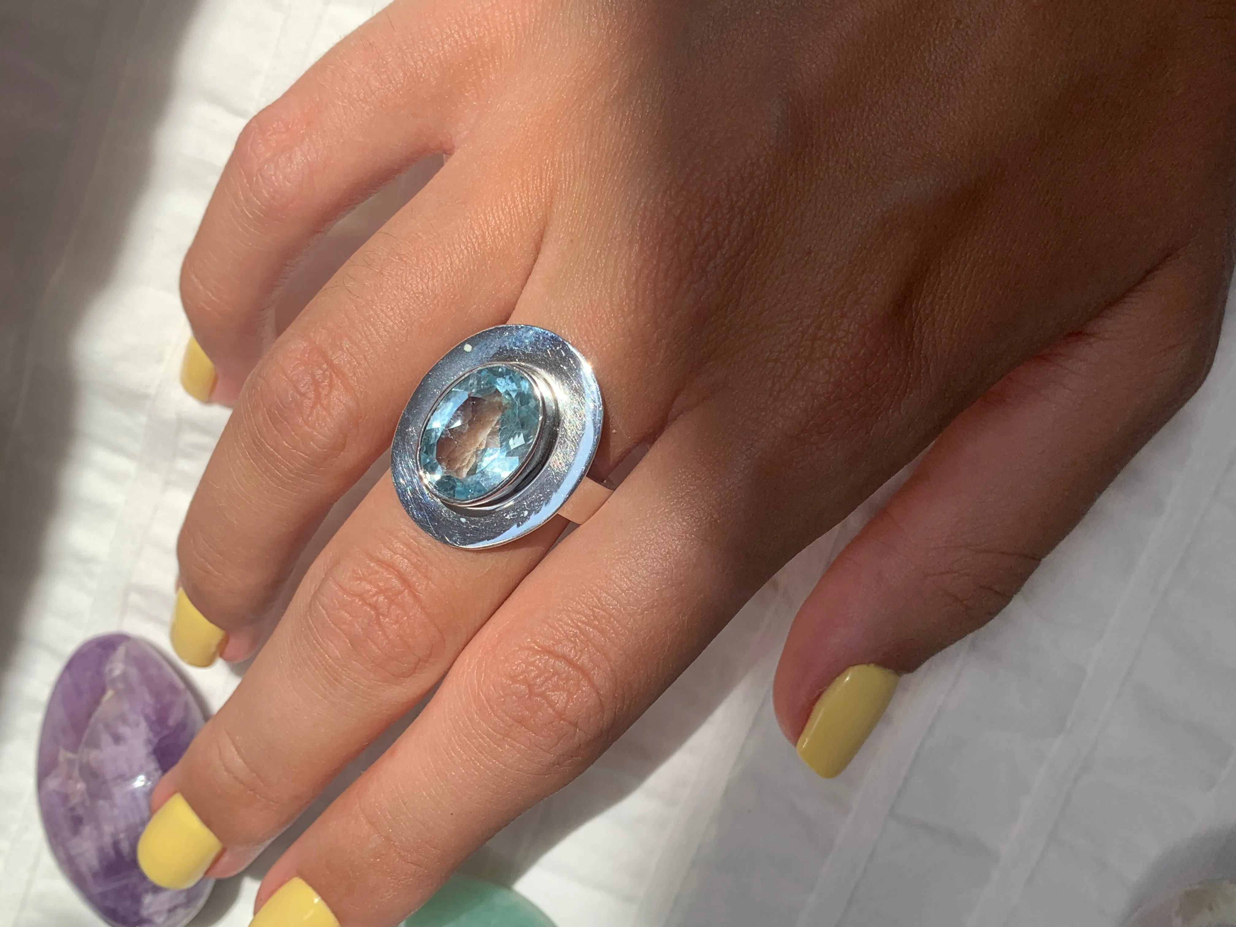 Blue Topaz Eydis Ring