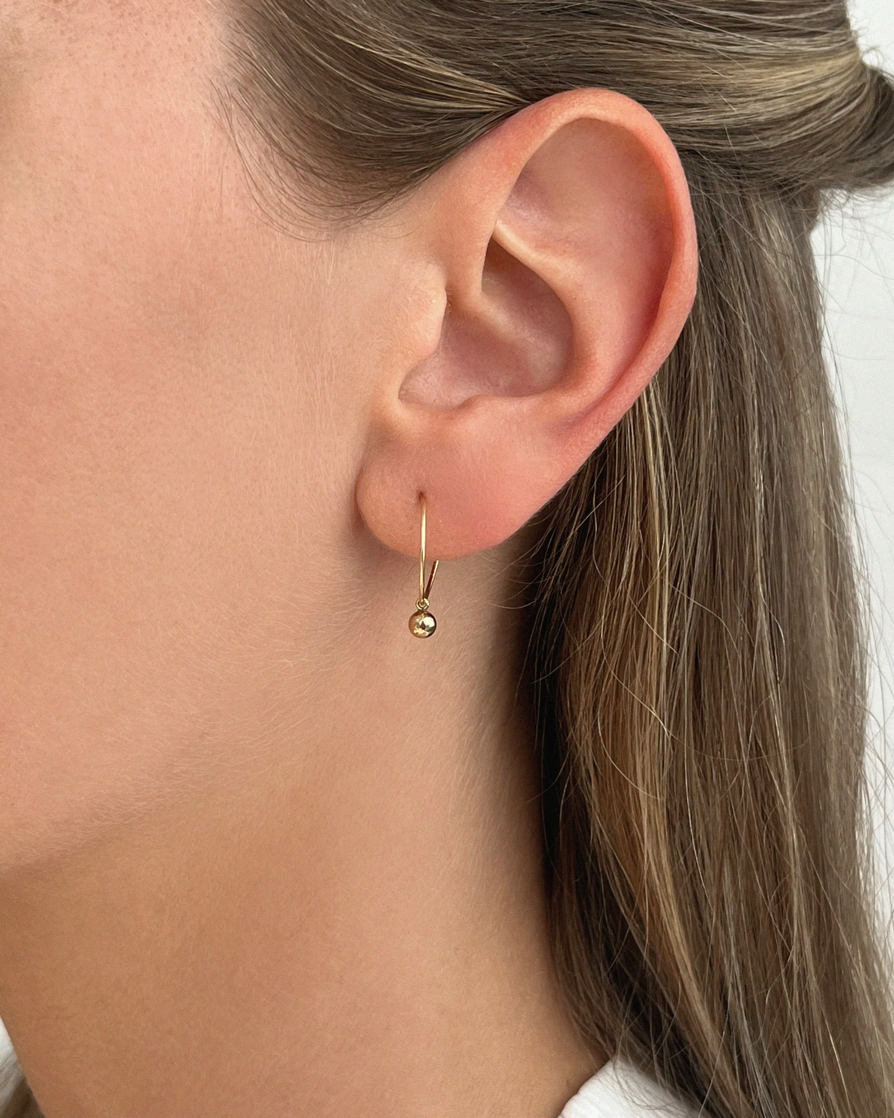 Classic Drop Hoop Earrings / Classic Drop Stud Earrings