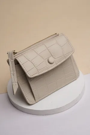 Cloudy White Mini Wallet