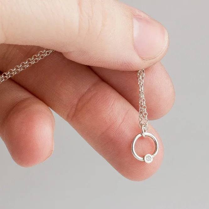 Diamond Orbit Necklace