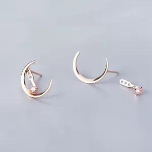 Elite Crescent Moon Minimal Studs