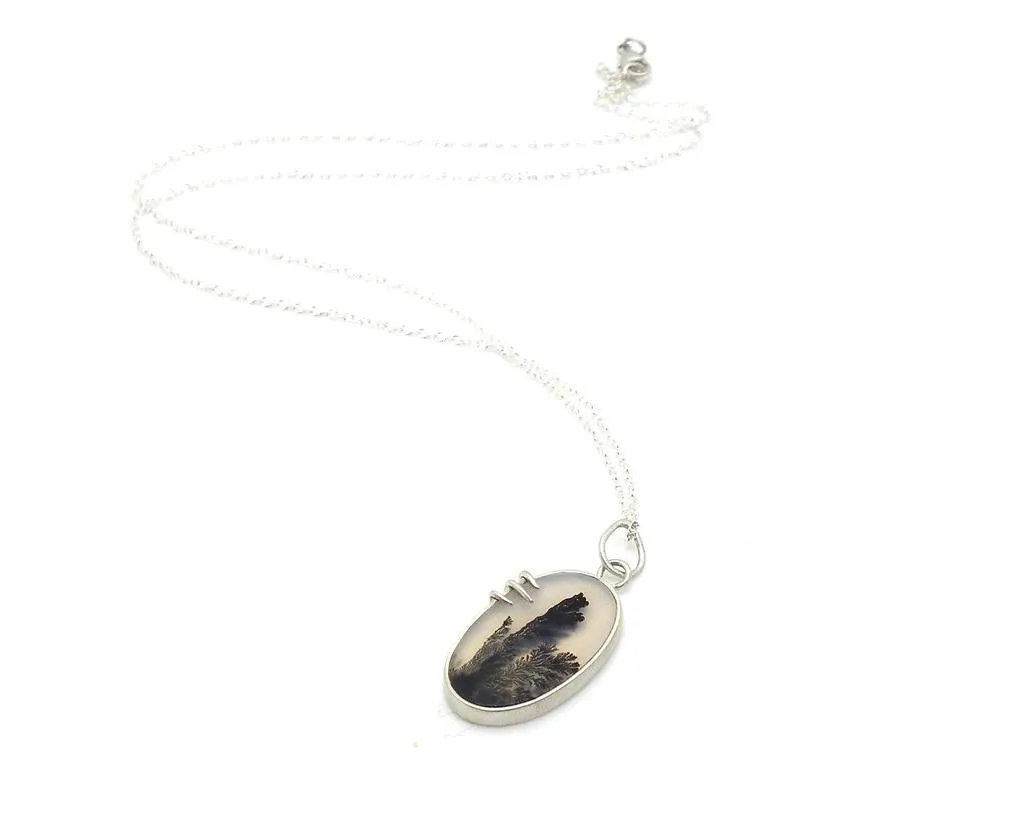 Fern Dendritic Agate Necklace