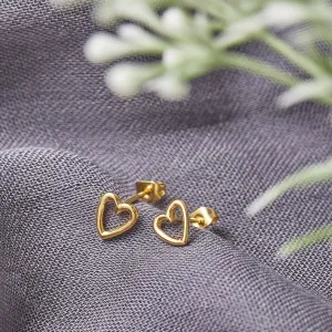 Hollow Heart Earrings