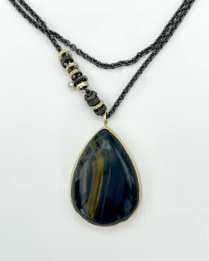 Jamie Joseph Blue Tiger's Eye Necklace