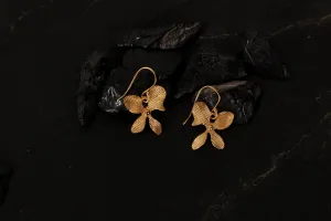 jewelry - berserk - gold plated asymmetric floral loops