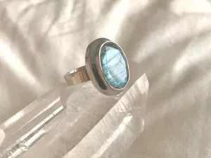 Labradorite Ansley Ring - Reg. Oval