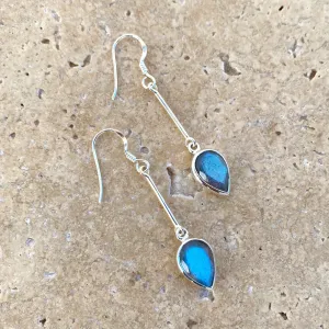 Labradorite Earrings - Anika