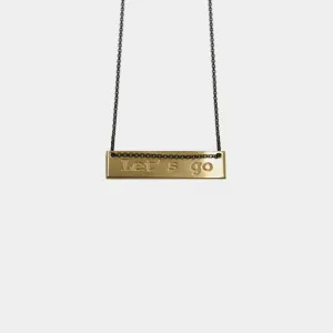 Let’s go - necklace - silver 925 - gold plated