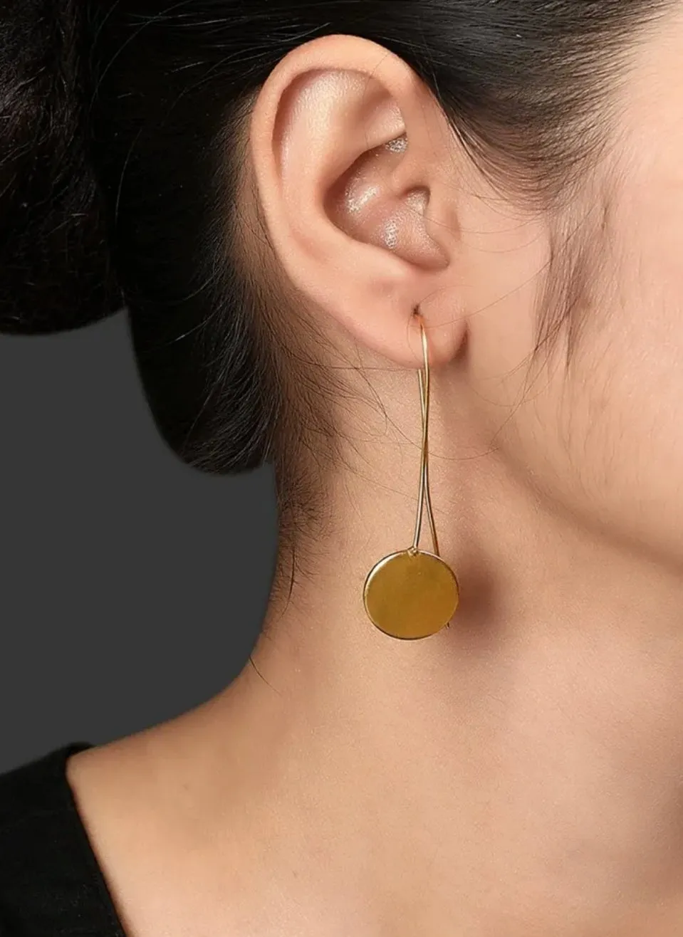 Minimal Brass Earrings