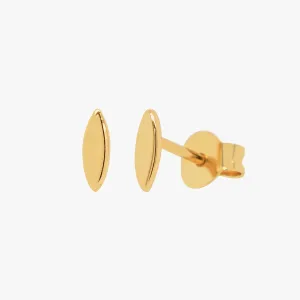 Minimal Marquise Stud Earrings