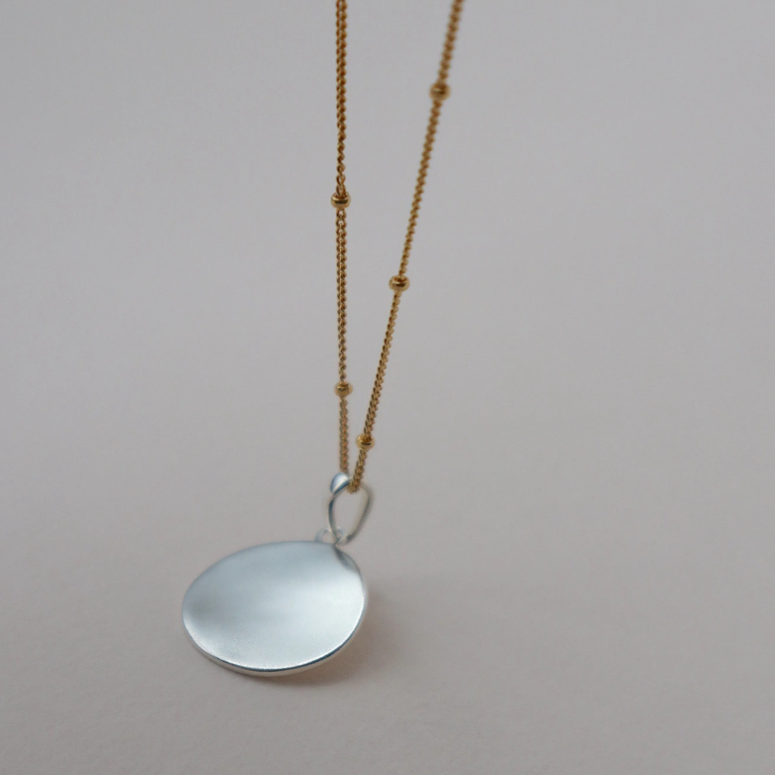 'New Moon' Open Circle Necklace