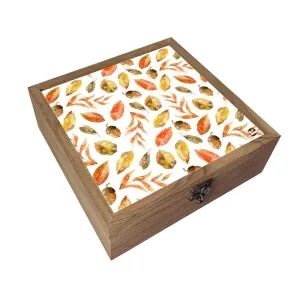 Nutcase Jewellery Box for Women Stylish - Unique Gifts - Unique Gifts -Orange Leaf