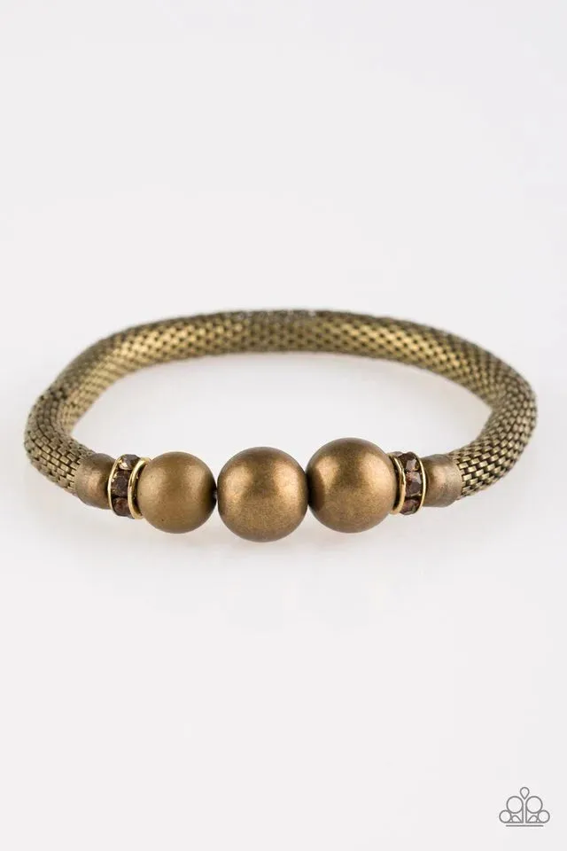 Paparazzi Bracelet ~ City Campus - Brass