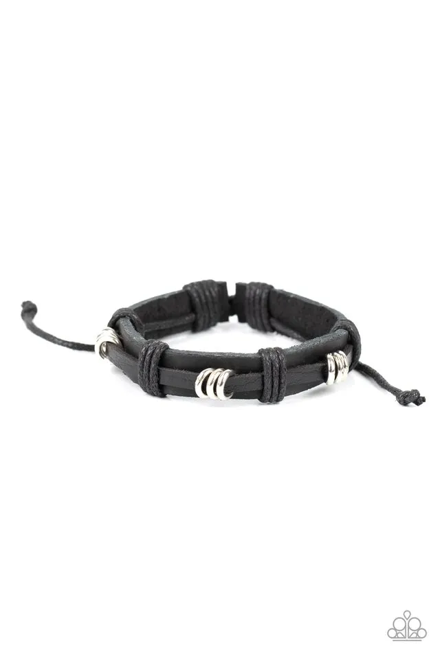 Paparazzi Bracelet ~ Rodeo Ringleader - Black