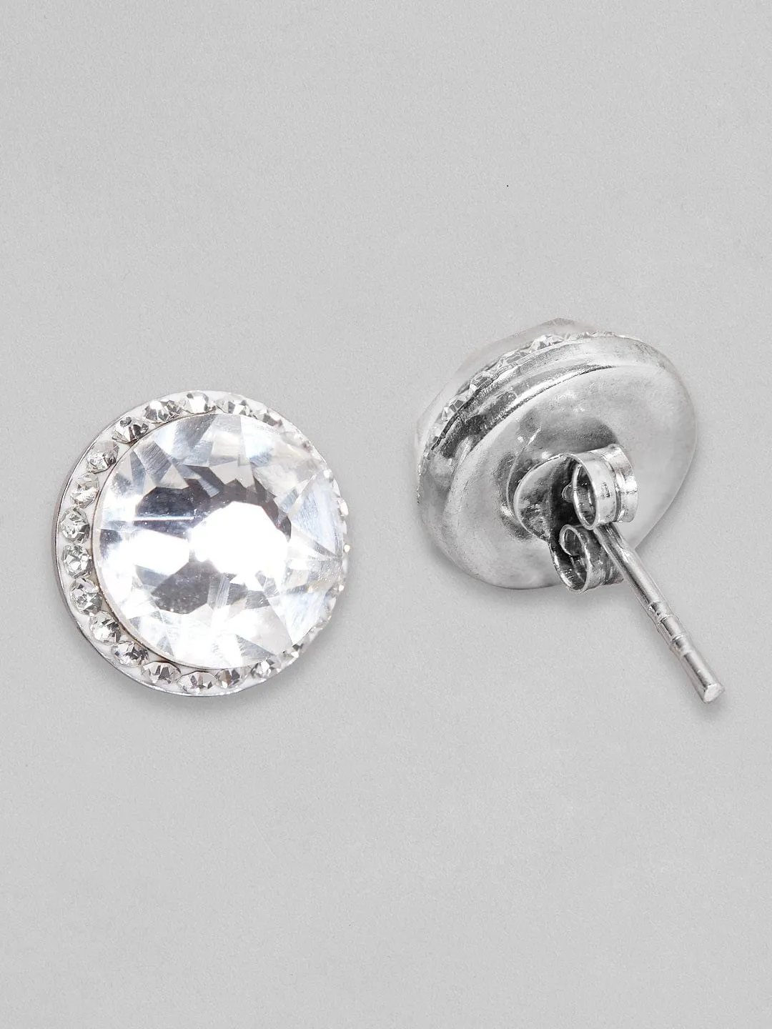 Rubans 925 Silver The Perfectly Faceted Zircon - Stud Earrings