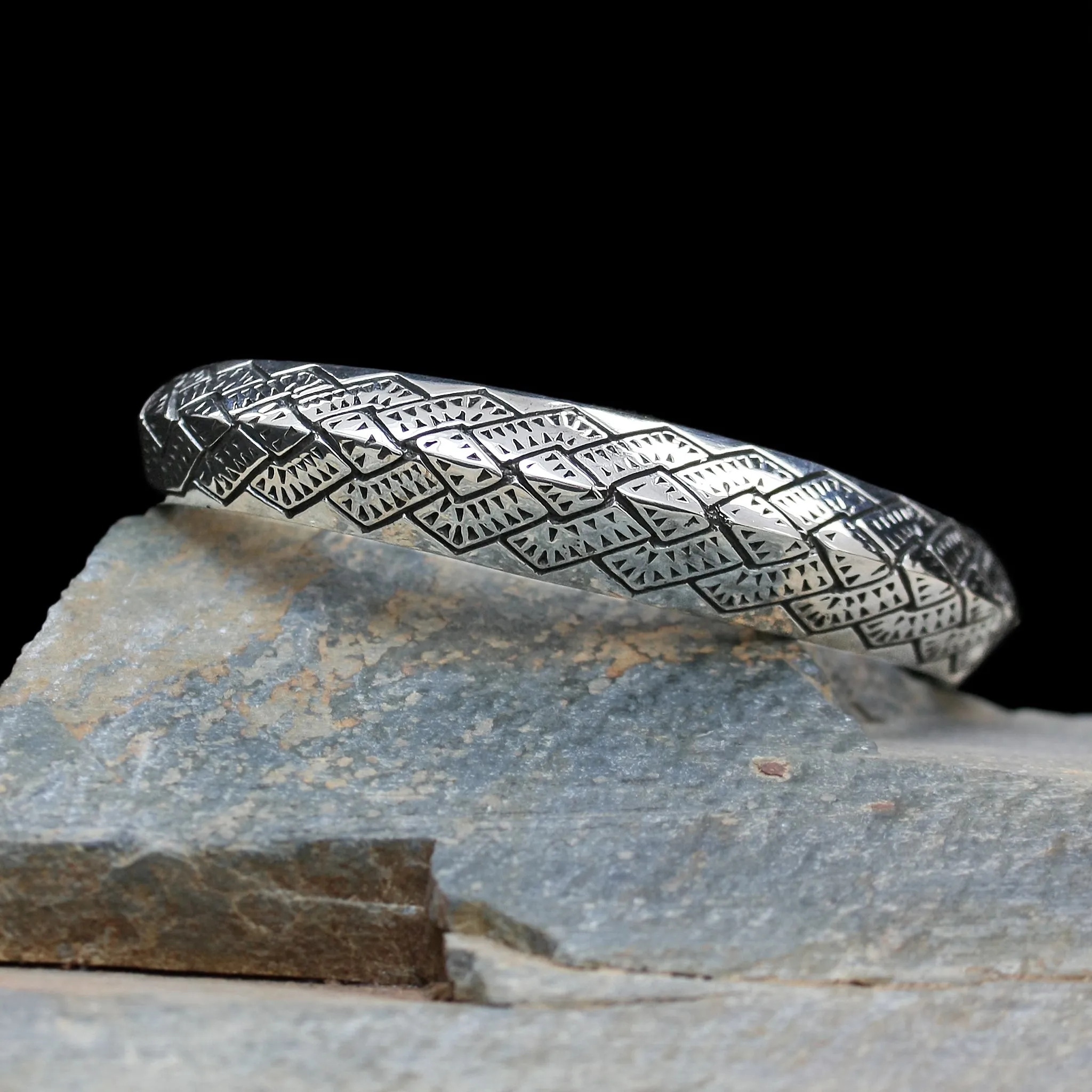 Silver Viking Axe Edge Arm Ring