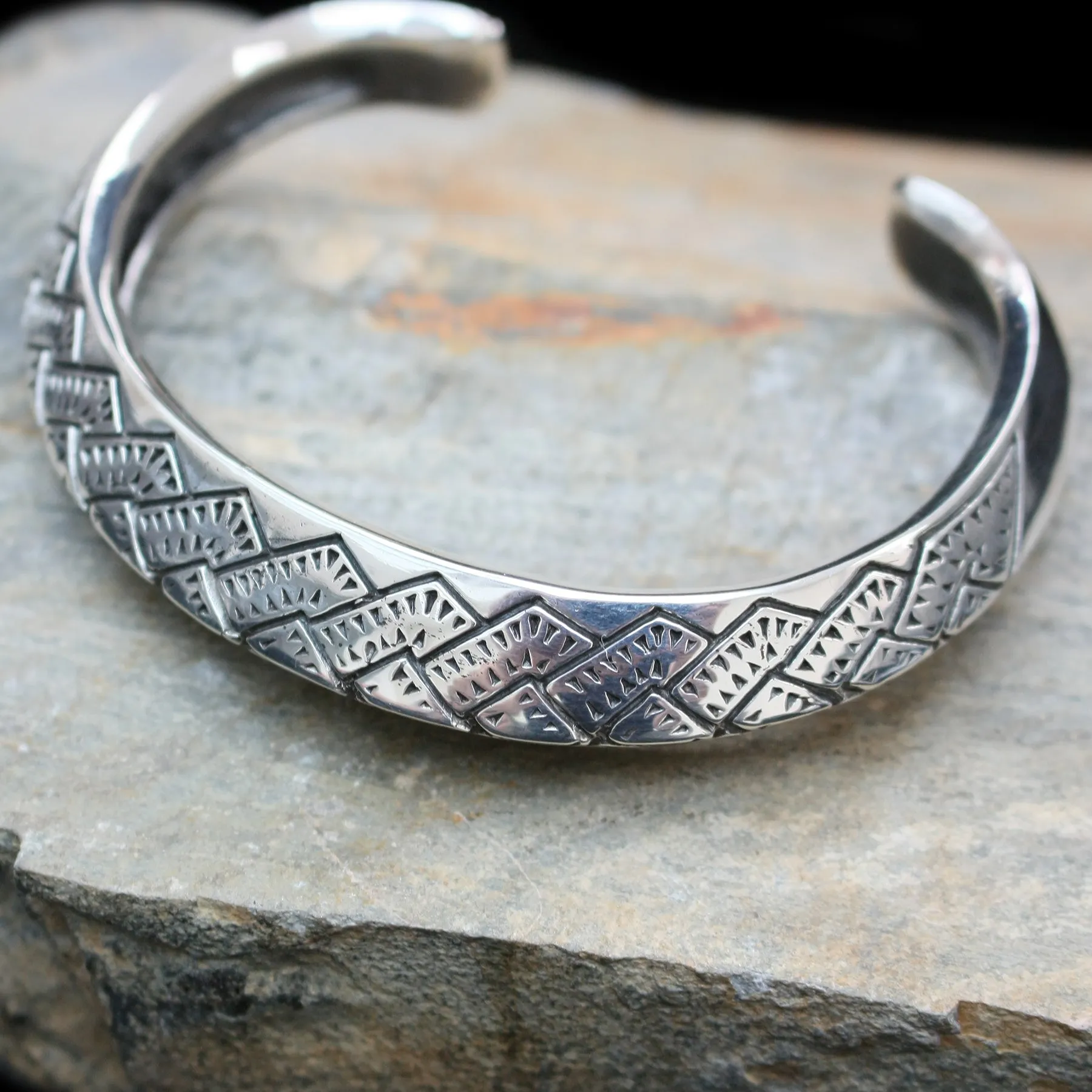 Silver Viking Axe Edge Arm Ring