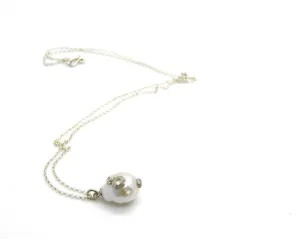 Small Baroque Pearl Barnacle Necklace